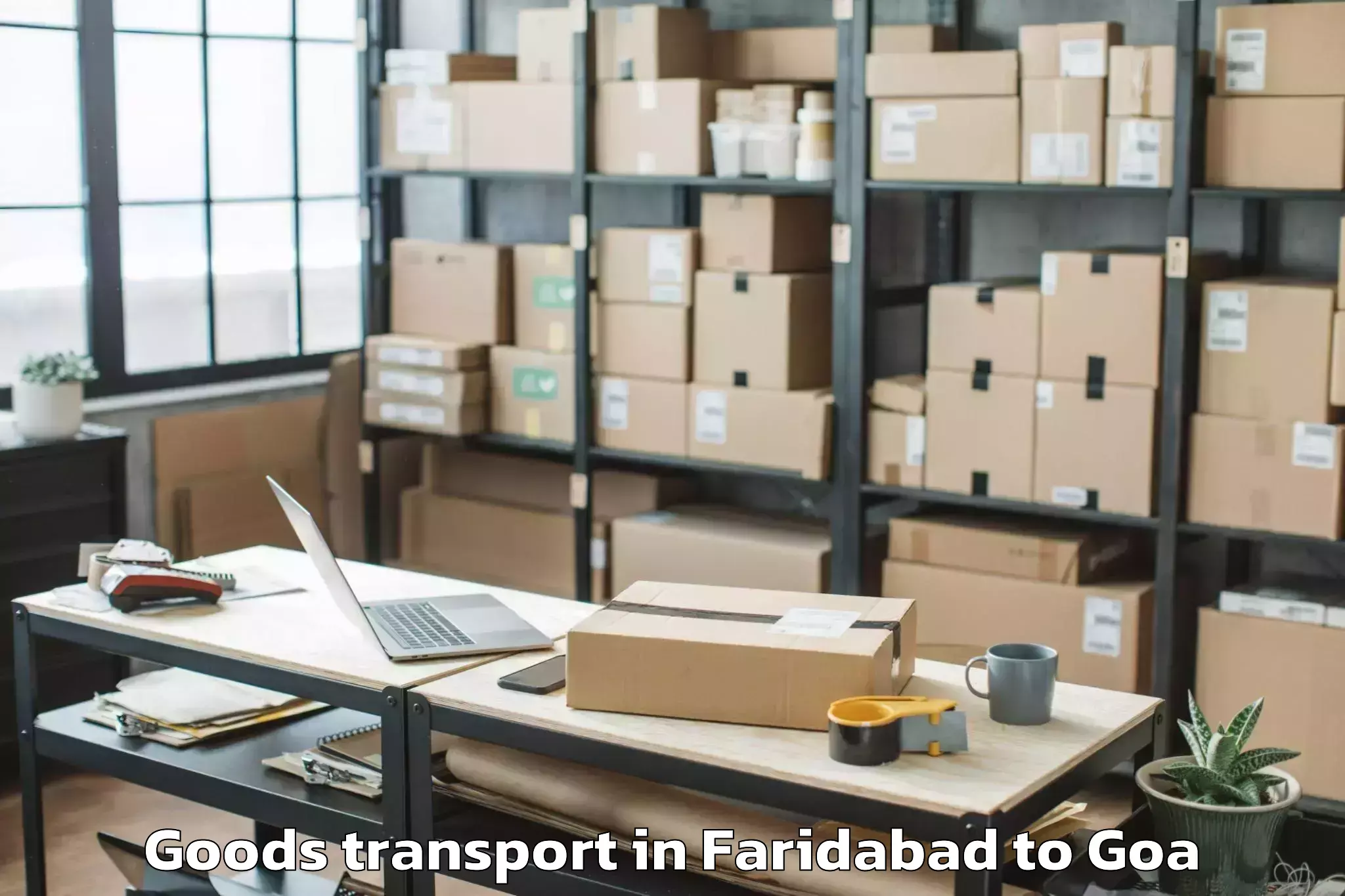 Book Faridabad to Bambolim Goods Transport Online